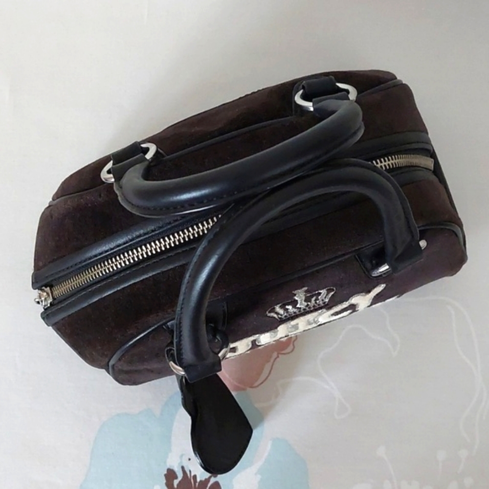 Rare Vintage juicy couture y2k small velvet Juicy American Princess stachel bag - Picture 8 of 16